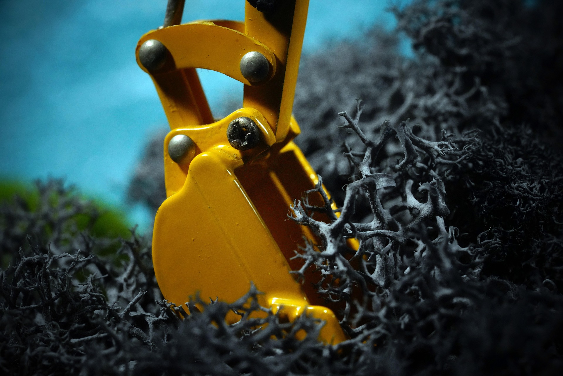 Bild på en grävskopa