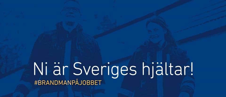 Ni är Sveriges hjältar! #brandmanpåjobbet