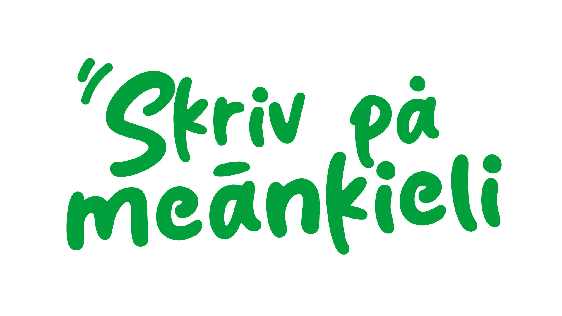 Skriv på meänkieli