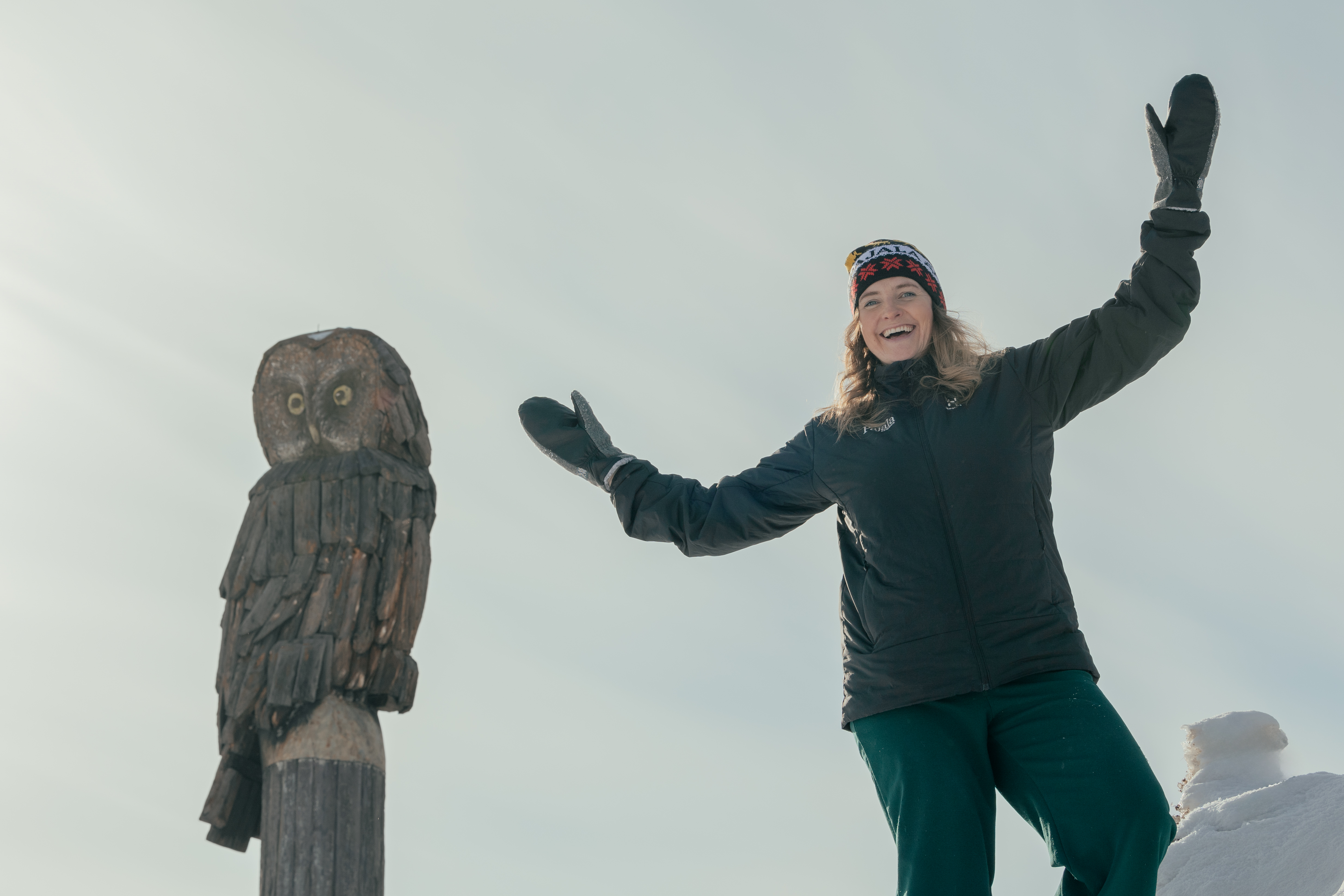 Kommunalrådet Birgitta berdvid Pajala ugglan