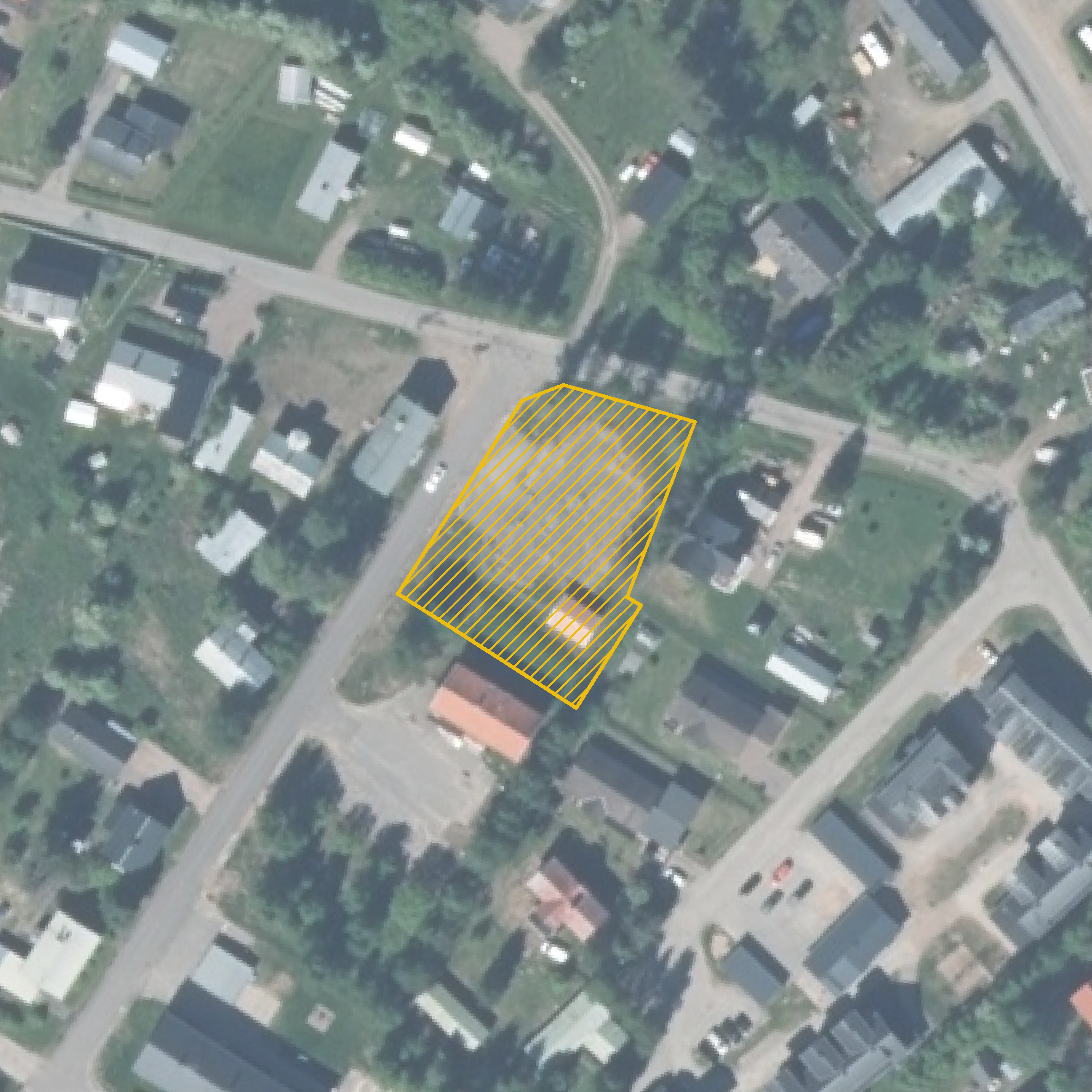 Lokaliseringen av planen inom Pajala centralorten